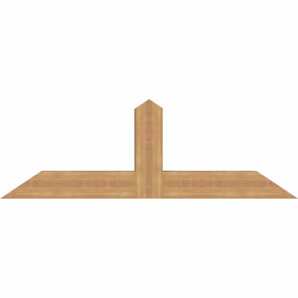 Ekena Millwork Portland Smooth Timber Gable Bracket, Western Red Cedar, 60"W x 20"H x 5 1/2"D x 5 1/2"F, 8/12 Pitch GBW060X20X0606POR00SWR - main